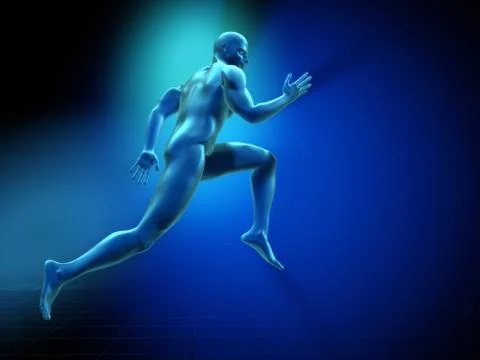 The runner Stock Illustration