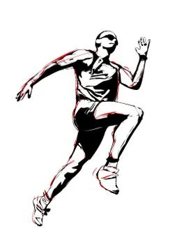 Runner Stock Illustration