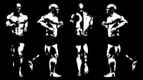 Runner man. Alpha channel. 4K video. Stock Footage 71049887