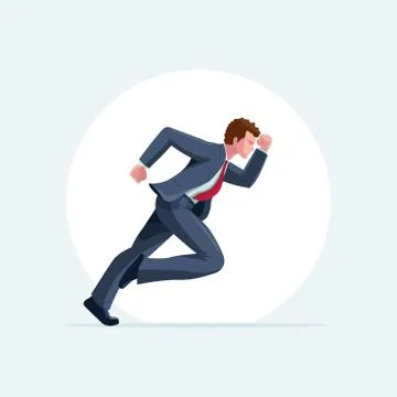 Runner man vector illustration Stock Illustration