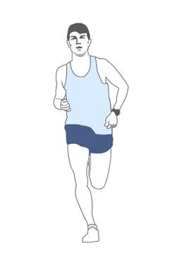 Runner man,athlete Stock Illustration