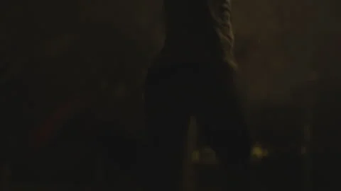 Runner at night under street light Stock Footage 254755692