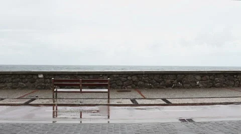 Runner at sea promenade Vidéo 7778184