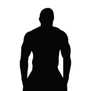 Runner silhouette man vector imege Stock Illustration