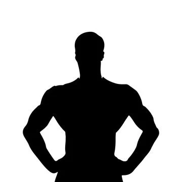 Runner silhouette man vector imege Stock Illustration
