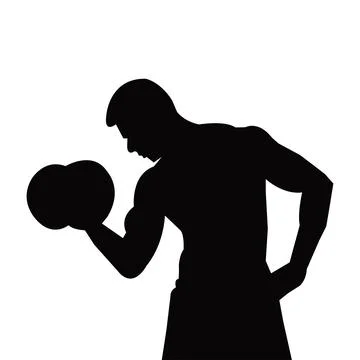 Runner silhouette man vector imege Stock Illustration