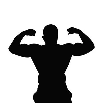 Runner silhouette man vector imege Stock Illustration