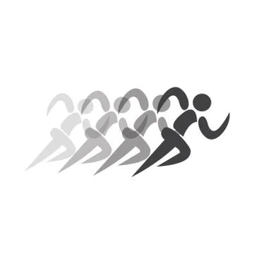 Runner simple design Stock Illustration