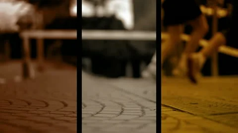 Runner Splitscreen Stock Footage
