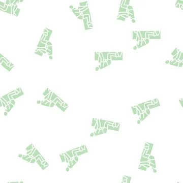 Runner start glyph seamless pattern sign Stock Illustration