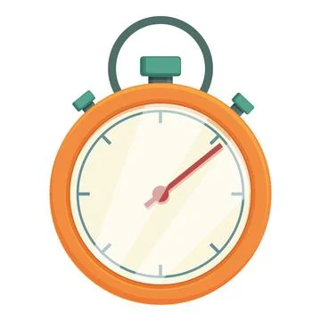 Runner stopwatch icon cartoon vector. Race counter step Stock Illustration