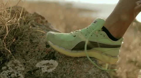 Runner at the training Stock Footage 12139379