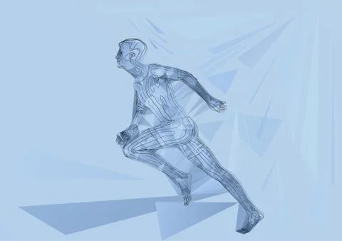 Runner. Vector illustration Stock Illustration
