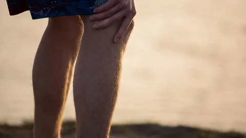 Runner waiting watching breathing 스톡 동영상 153519381