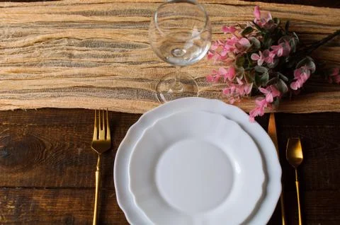 Runner for wedding decor Stock Photos