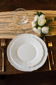 Runner for wedding decor Stock Photos