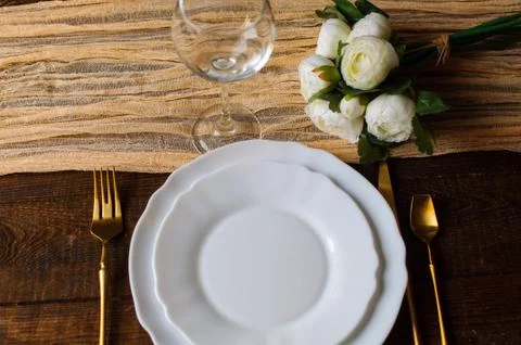 Runner for wedding decor Stock Photos