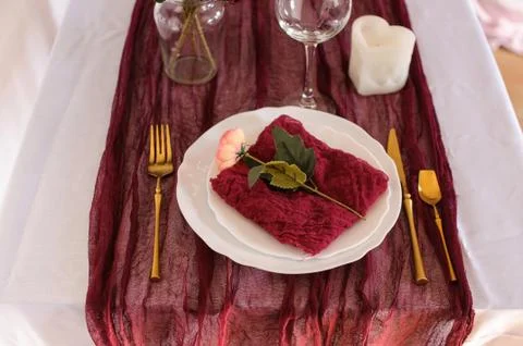 Runner for wedding decor Foto stock