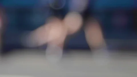 Runners Blur - NYC marathon Video stock 129321364