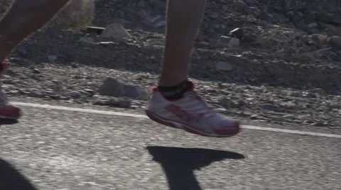 Runners Close-Up Stock Footage 40634211