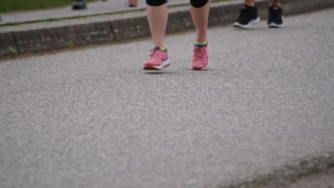 Runners during a Marathon Race Video stock 188864654