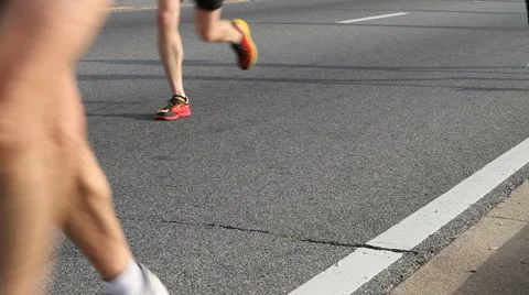 Runners Feet Stock Footage 948254