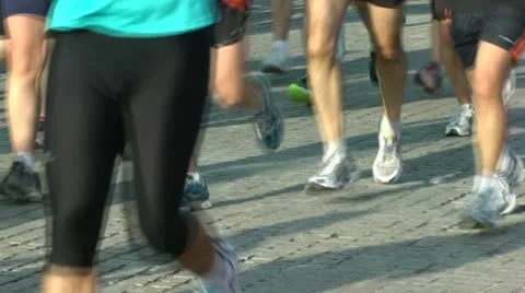 Runners Stock Footage 8998149