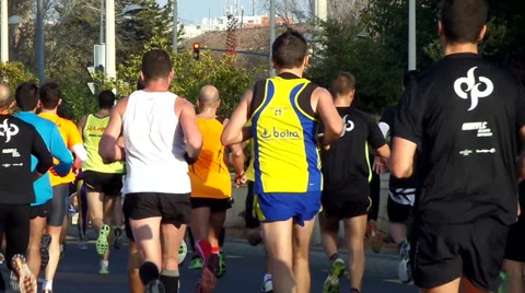 Runners Stock Footage 33958592