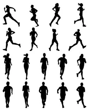 Runners Stock Illustration