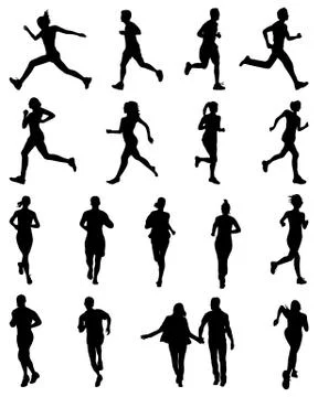 Runners Stock Illustration