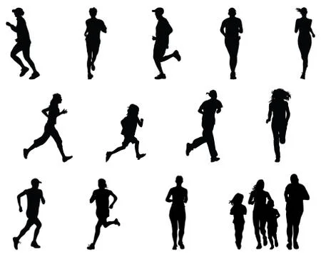Runners Stock Illustration