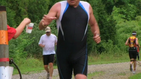 Runners Jogging In Race 02 Video stock 649152