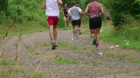 Runners Jogging Time Lapse 動画素材 649304