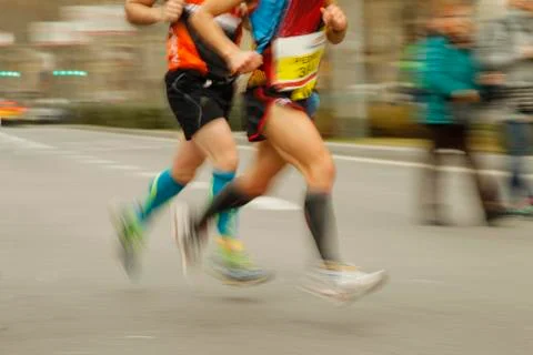 Runners legs Stock Photos
