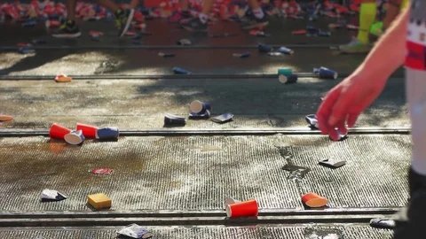 Runners Passing By Stock Footage 75843590