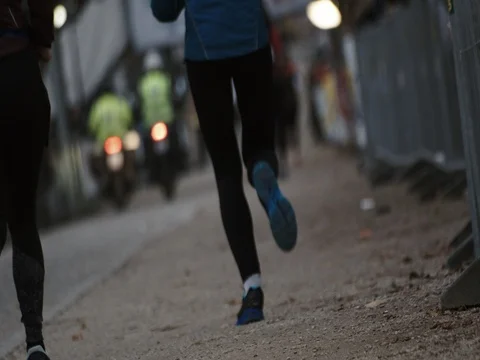 Runners slowmotion Stock Footage 83775010