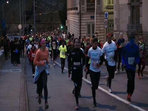 Runners slowmotion Video stock 83777674