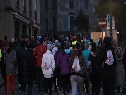Runners slowmotion Stock Footage 83778477