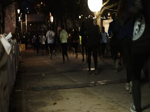 Runners slowmotion Stock Footage 83786517