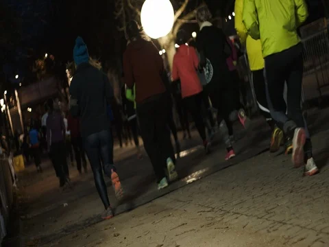 Runners slowmotion Stock Footage 83787008
