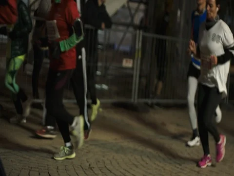 Runners slowmotion Stock Footage 83787396