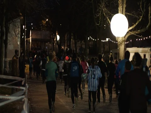 Runners slowmotion Stock Footage 83788183