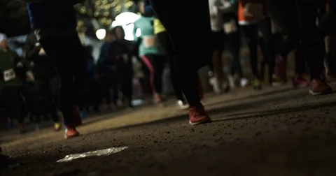 Runners slowmotion Stock Footage 83803547