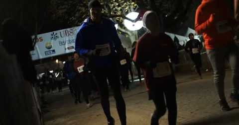 Runners slowmotion Stock-Footage 83806640