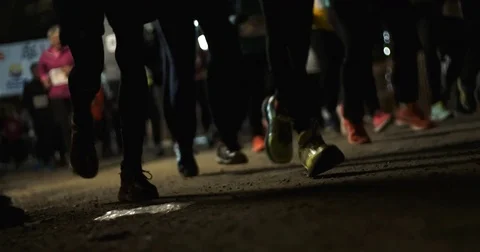 Runners slowmotion Stock Footage 83815927