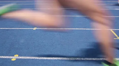 Runners stadium loop Stock Footage 26157723