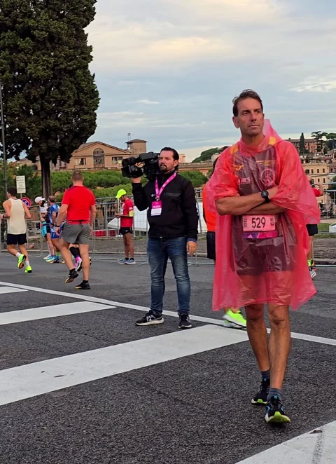 Runners Warm Up for Rome Half Marathon Stock-Footage 291323730