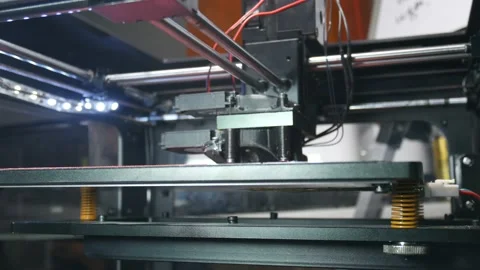Running 3d printer Video stock 89585053