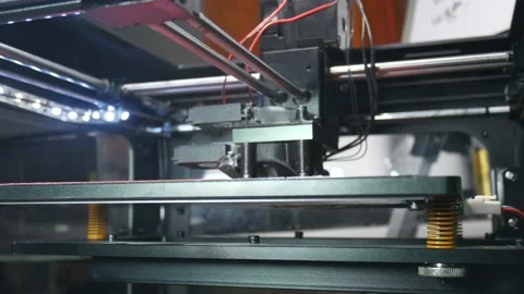 Running actual 3d printer Stock Footage 89578313