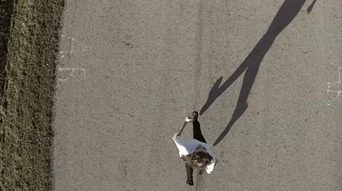 Running Aerial Stock Footage 49130250